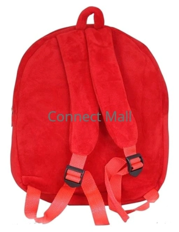 DP BAG Polyster  Solid Rabbit Character 1 Compartment Fit for School/Picnic/Bagpack of Kids  Children and Baby -  Free Size,  Red, Velvet, Pack of1